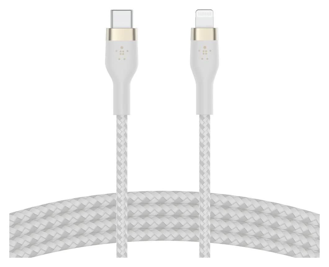 Belkin BoostCharge Pro Flex USB-C to Lightning Cable (2m, White)