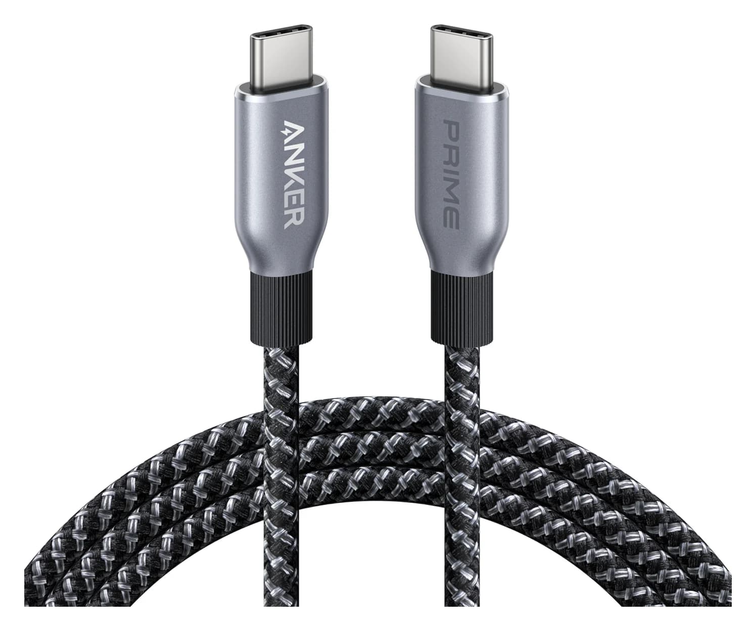 Anker Prime USB-C to USB-C Cable (240W, Upcycled-Braided, 6 ft)