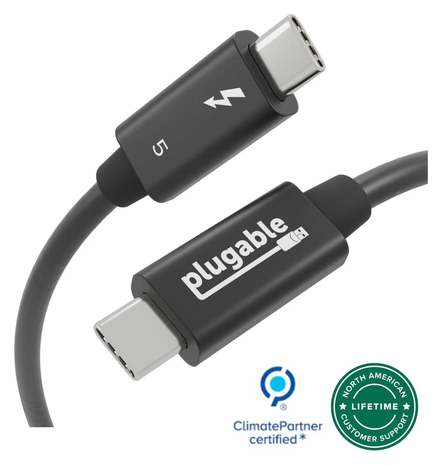 Plugable Thunderbolt 5 Cable, 240W (1m)