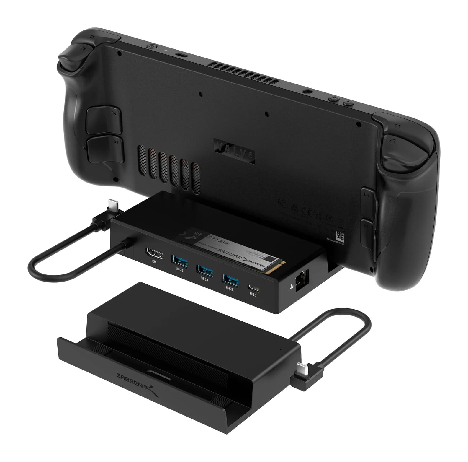 Sabrent USB-C 6-Port Docking Station with M.2 Slot (DS-SDNV)