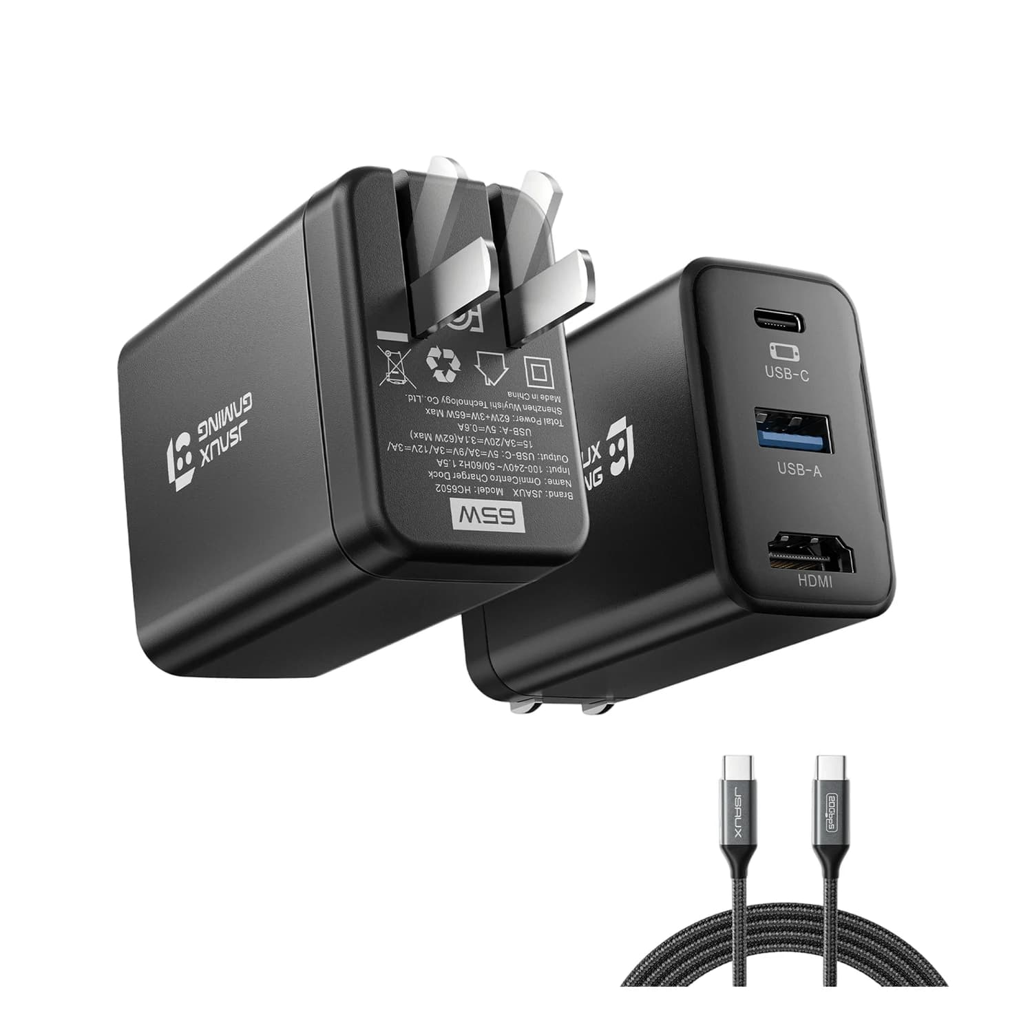 JSAUX OmniCentro Charger Dock for Switch 2 (HC6502, 65W, US Plug)